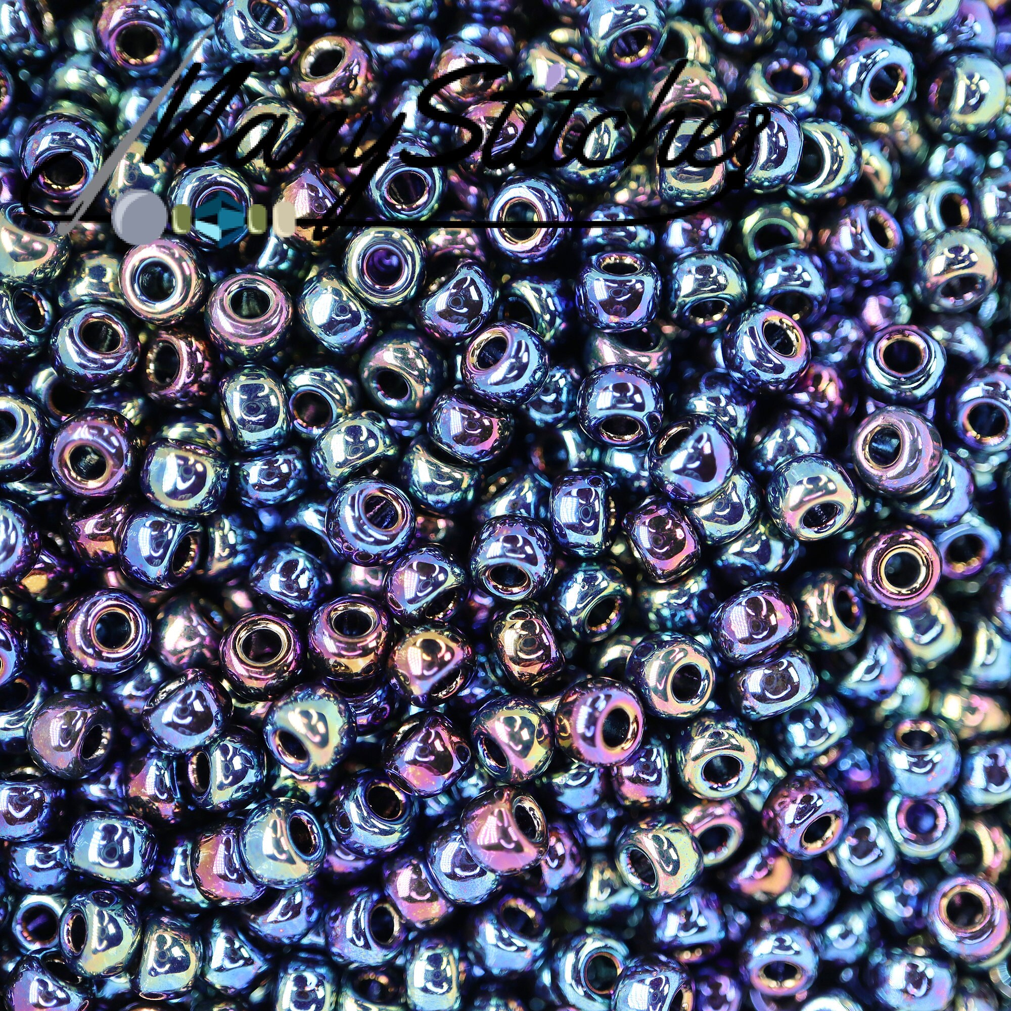 8-452, Miyuki 22g Metallic Dark Blue Iris 8-452, Miyuki 22g Metallic Dark Blue Iris