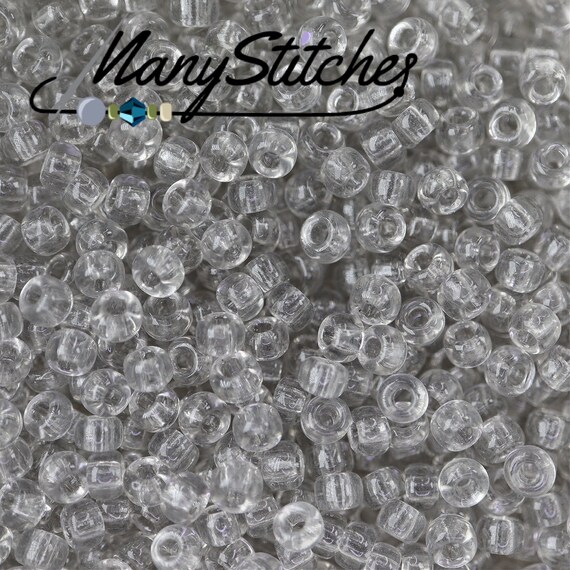 Miyukiページ Size 8/0 Glossy Finish Trans. Gray Iris Genuine Miyuki Glass