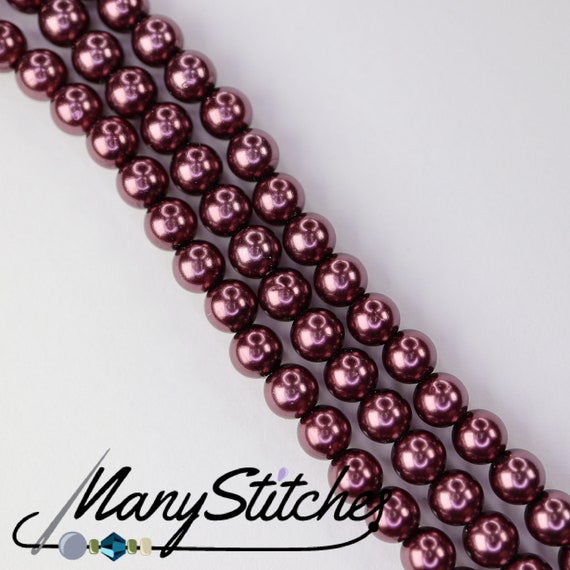 Pearl, Preciosa Maxima - Lt Burgundy Pearl, Preciosa Maxima - Lt Burgundy