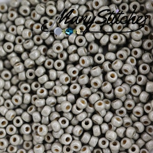 8-4221F, Miyuki 22g Duracoat Galvanized Matte Light Pewter 8-4221F, Miyuki 22g Duracoat Galvanized Matte Light Pewter