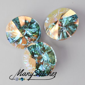 Crystal AB, 14mm Preciosa Maxima Crystal Rivoli - 2pcs.