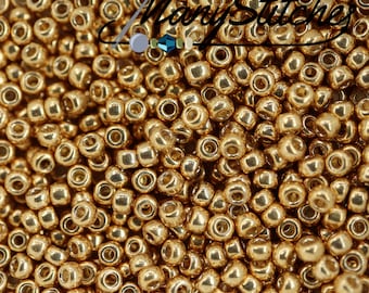 Duracoat Galvanizado Dorado, Miyuki 8/0, (4202) - Tubo de 22 g