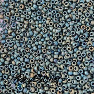Matte Metallic Patina Iris, Miyuki 15/0 Round, (2008) - 8.2g tube