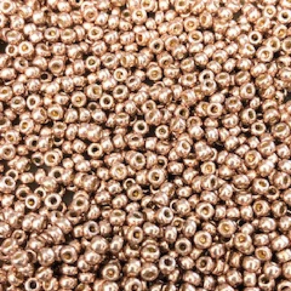 Miyuki ROUND 8/0 Seed Beads DURACOAT GALVANIZED CHAMPAGNE (5 tube)