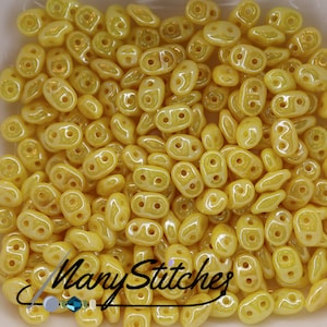 Matte Lemon Nebula - SuperDuo, 2.5x5mm 22g Matte Lemon Nebula - SuperDuo, 2.5x5mm 22g
