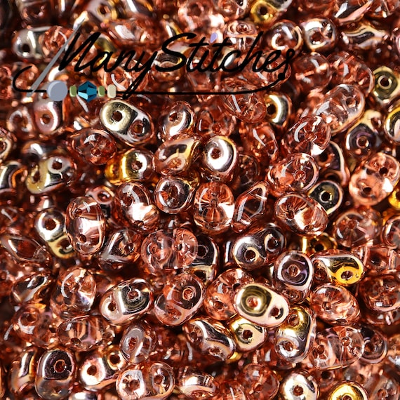 Matte Crystal Capri Gold - SuperDuo, 2.5x5mm 22g Matte Crystal Capri Gold - SuperDuo, 2.5x5mm 22g