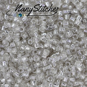 Crystal Silver Lined, Matubo 10/0 Cylinder Bead - 10g tube