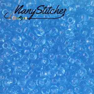 Transparent Aqua, Miyuki 8/0, (148) - 22g Tube