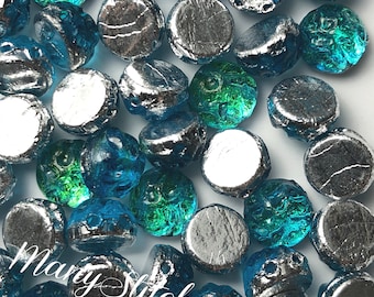 Aquasol Backlit (Discontinued by Manufacturer), 2-Hole Cabachon 7mm -  25pc.
