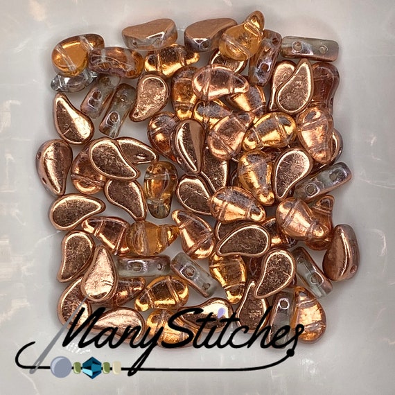 Crystal Sunset Czech Shield Paisleyduo Beads 5x8mm - 40pcs. - Etsy