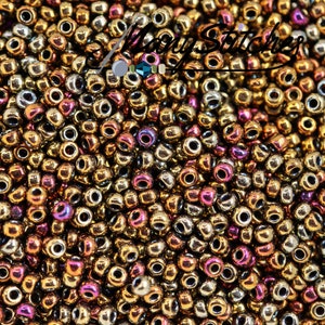 8/0 Metallic Gold Iris Miyuki Seed Beads (20g) 8-462