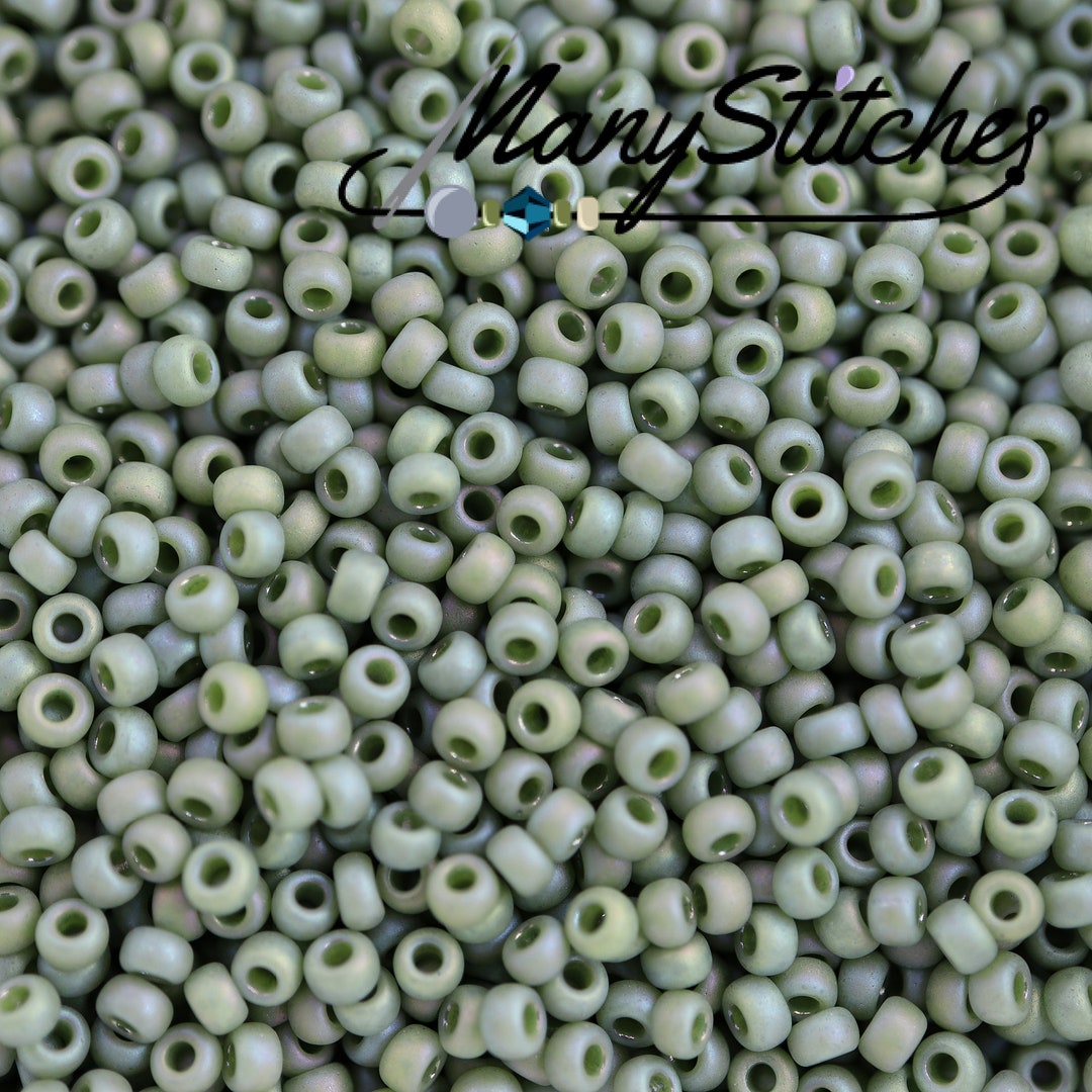 Miyuki Frost Opaque Glaze Rainbow Kiwi 11/0 Round, (4698) - 23g