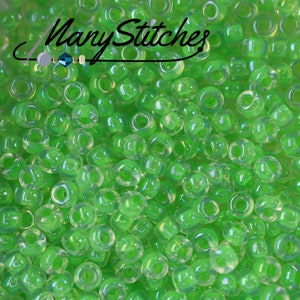 11-283, Miyuki 22g Dark Blue Lined Crystal AB 11-283, Miyuki 22g Dark Blue Lined Crystal AB