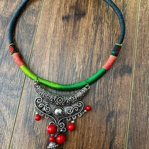 Ethnic Cultural Jewelry. Asian Native Jewelry. Asian Necklace