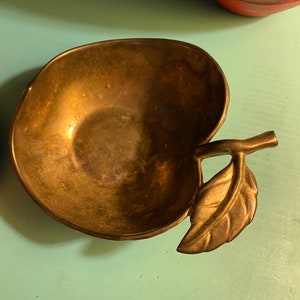 Vintage plate-silver bowl. Apple shaped plate -silver bowl. **