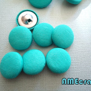 Handmade cloth covered buttons, fabric button, 25MM  A-C-144