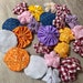 Yoyo Lot. 25 Random Sizes. Handmade. Assorted Sizes Yoyos. Vintage and ...