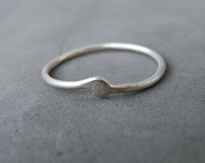 Friends/Lover Dainty Silver Ring, Collection The Way Out Is In, Meaningful Jewelry Gifts