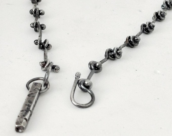 Unique Men's Chunky Chain Necklace - Brutalist Style