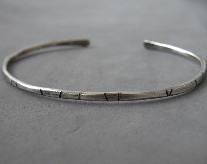 Silver Hand Hammered Textured Bangle,Sturdy Men/Women Cuff, Available Thickness 2mm/2,5mm/3mm.