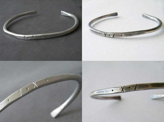Bracciale Rigido Italiano In Argento 925 Massiccio - Larghezza 15 Mm, Lunghezza Selezionabile - Fatto A Mano In Toscana Per Uomo E Donna
