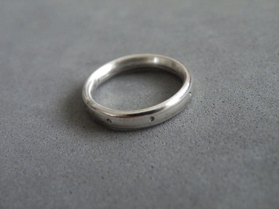 Man Wedding Ring, Engagement Ring for Him, Unisex Band Silver Ring