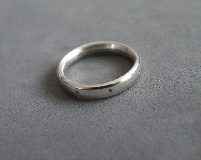 Man Wedding Ring, Engagement Ring for Him, Unisex Band Silver Ring