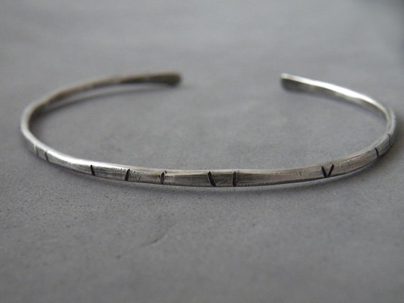 Silver Hand Hammered Textured Bangle,Sturdy Men/Women Cuff, Available Thickness 2mm/2,5mm/3mm.