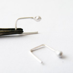 Tiny Sterling Silvers, Unisex Contemporary Jewelry, Unisex Earrings Gifts image 1