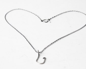 Sterling Silver Nautical Necklace Fishing Hook Pendant Unisex Gift Idea by StemayLab