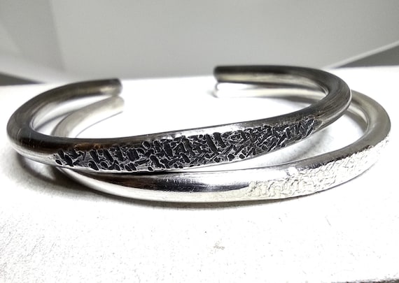 Sturdy Sterling Silver Cuff Bracelet: Custom Unisex Design