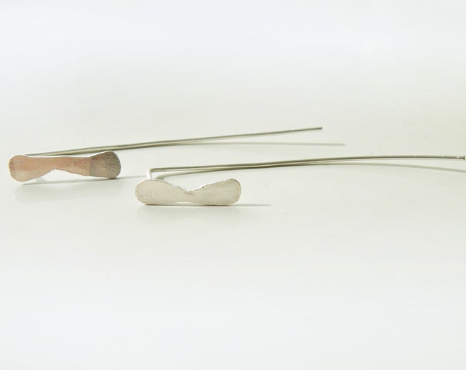 Sterling Silver Minimalist Drop Earrings, Minimalist Modern Women's Jewelry, Jewelry Gift Ideas