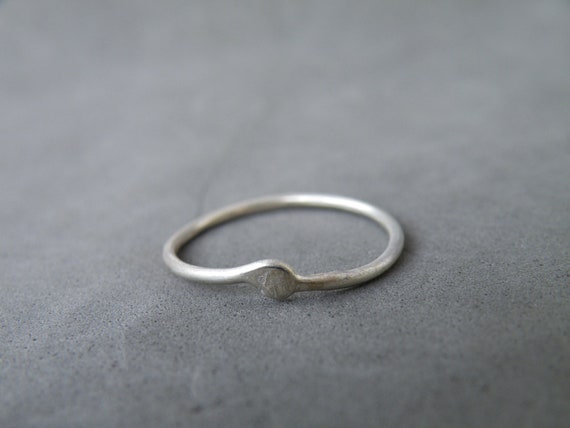 Friends/Lover Dainty Silver Ring, Collection The Way Out Is In, Meaningful Jewelry Gifts