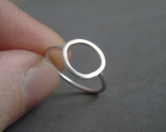 Dainty Midi Silver Rings for Her, Women Stackable Ring, Geometric Silver Ring