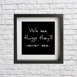Oasis - Live Forever - Song lyric print