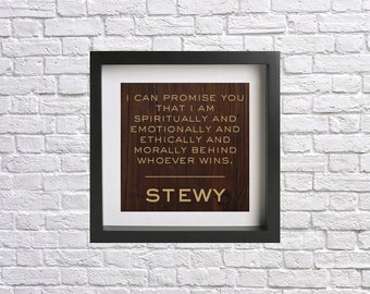 Succession - Stewy Hosseini - TV quote print