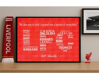 Liverpool - Heroes of LFC - Football Soccer Art (A3 Poster Print)