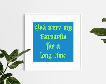 Fontaines D.C. - Music lyric quote prints