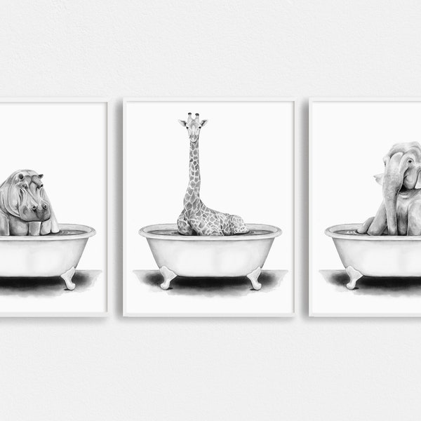 Animal in Bathtub - Etsy