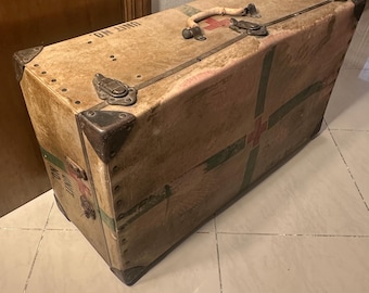 Vintage WWII Red Cross Medical Field Trunk – Steampunk Storage Chest