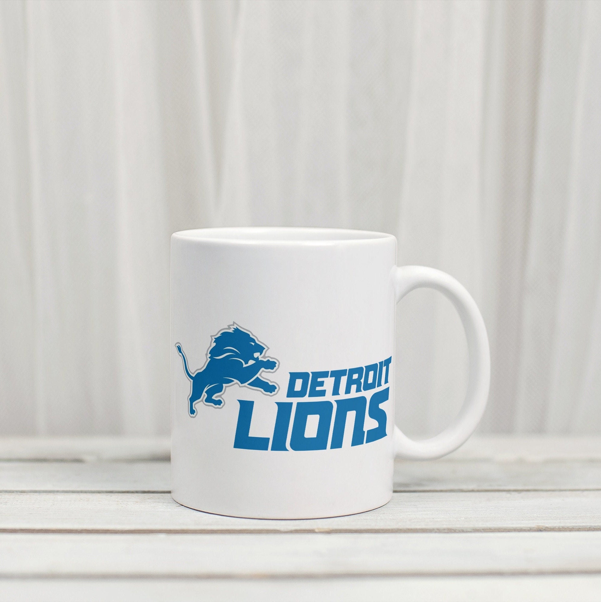 Detroit Lions Team Logo 16oz. Rally Cry Jump Mug