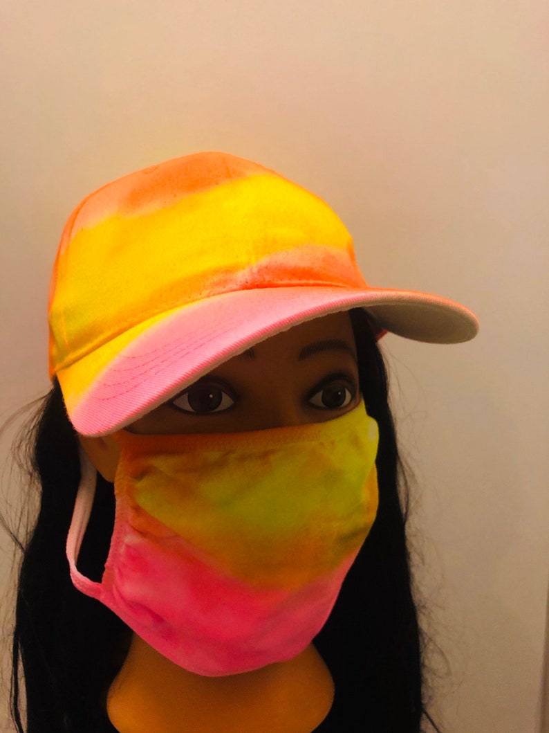 Matching Face Mask and Hat Set