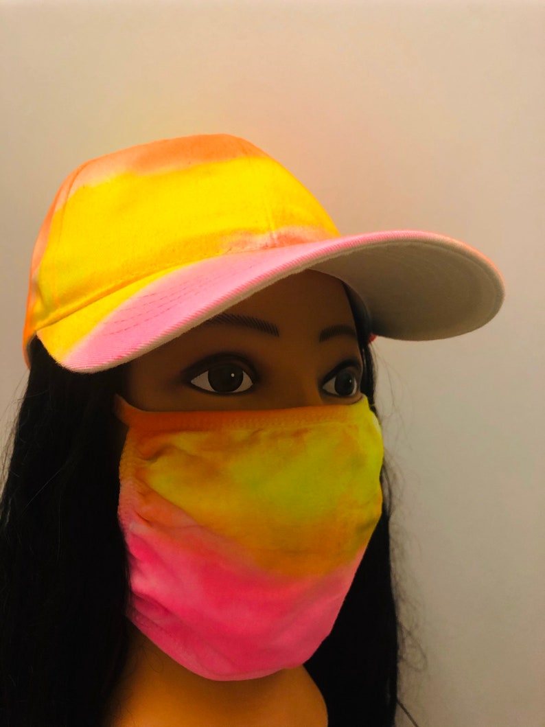 Matching Face Mask and Hat Set