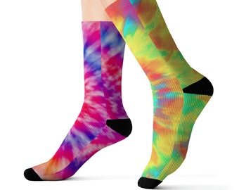 Calcetines divertidos / Calcetines divertidos / Calcetines / Calcetines Tie Dye / Calcetines novedosos / Regalos para hombres / Regalos para mujeres / Regalos para adolescentes / Calcetines no coincidentes