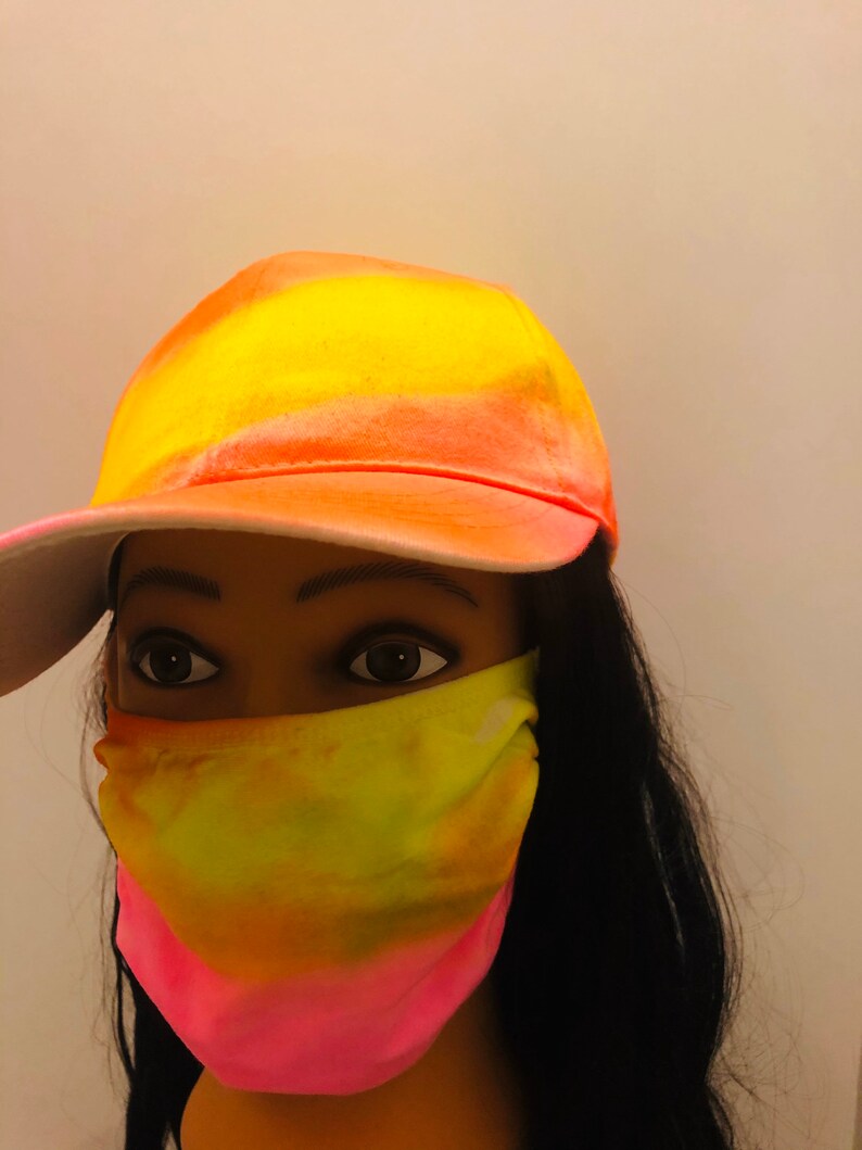 Matching Face Mask and Hat Set