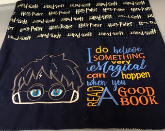 A Harry Potter pillow