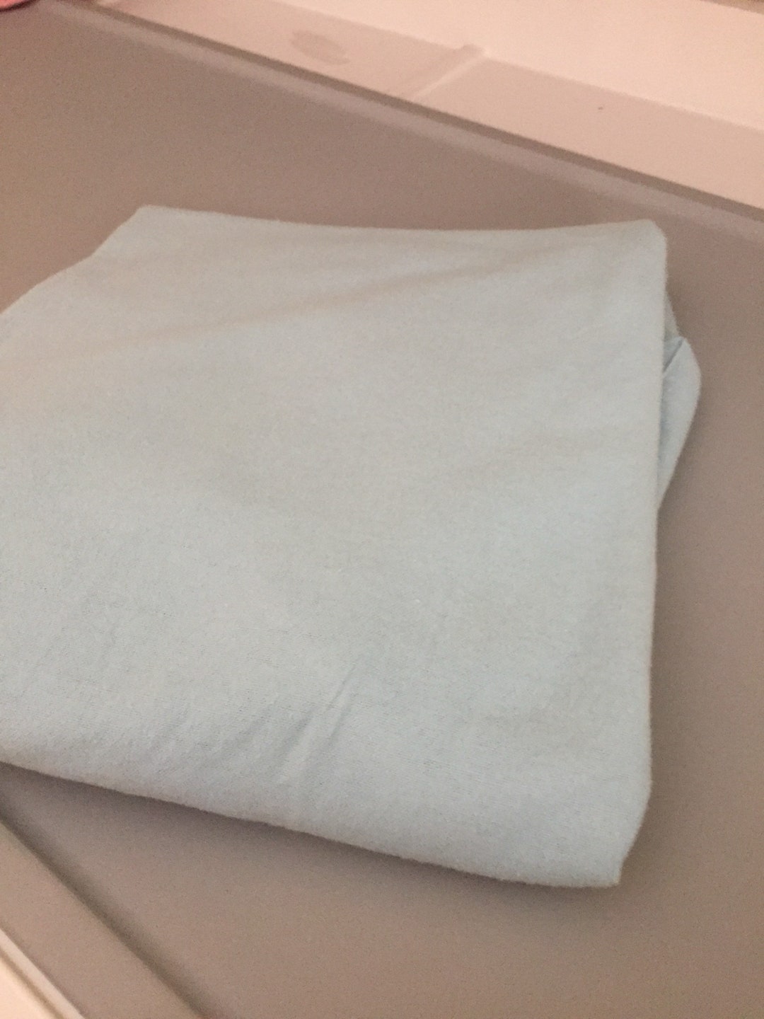 A Aquamarine Fitted Crib /toddler Sheet, This Picture Doesnt Do It