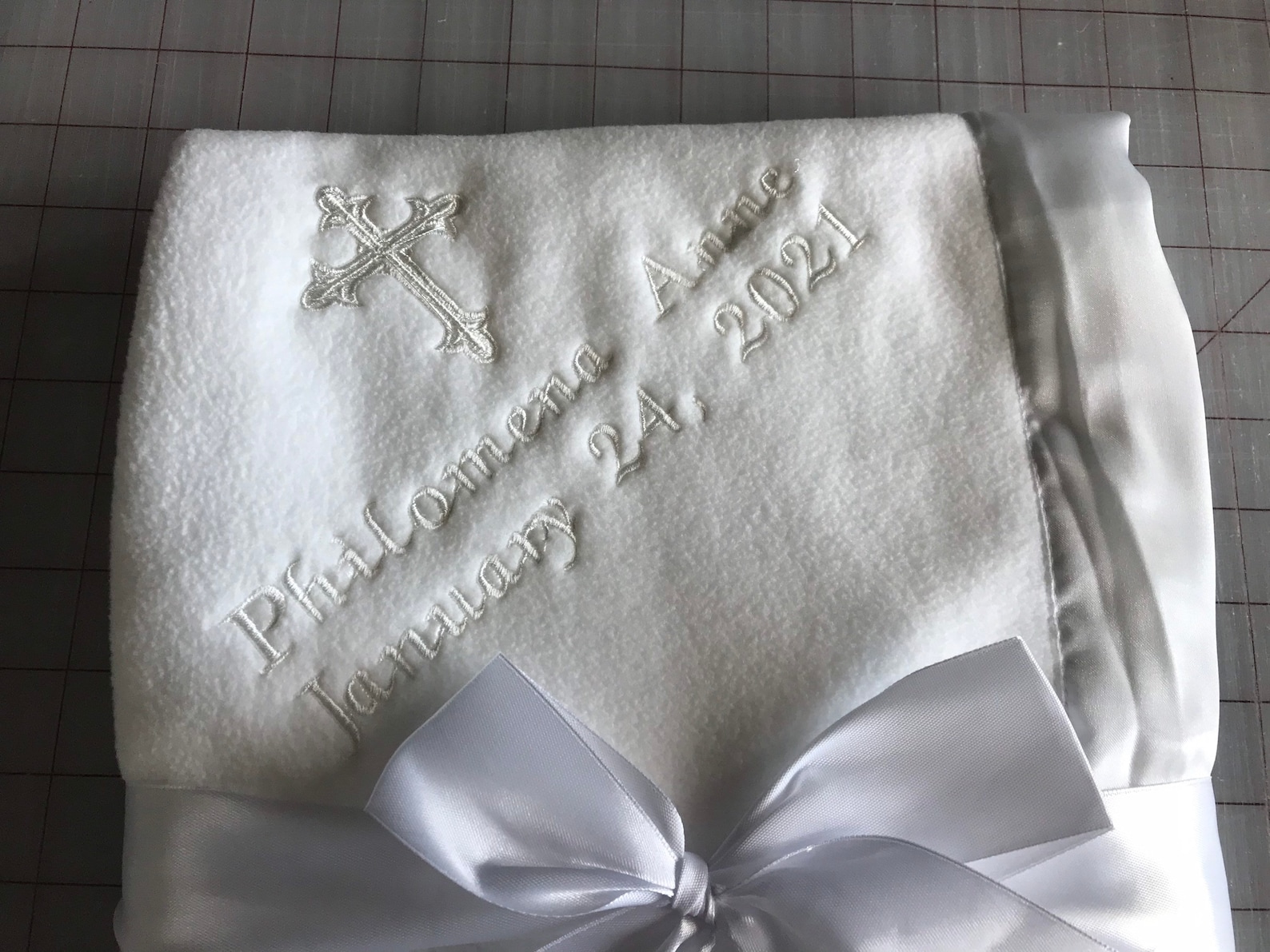 Baptism Blanketpersonalized Etsy