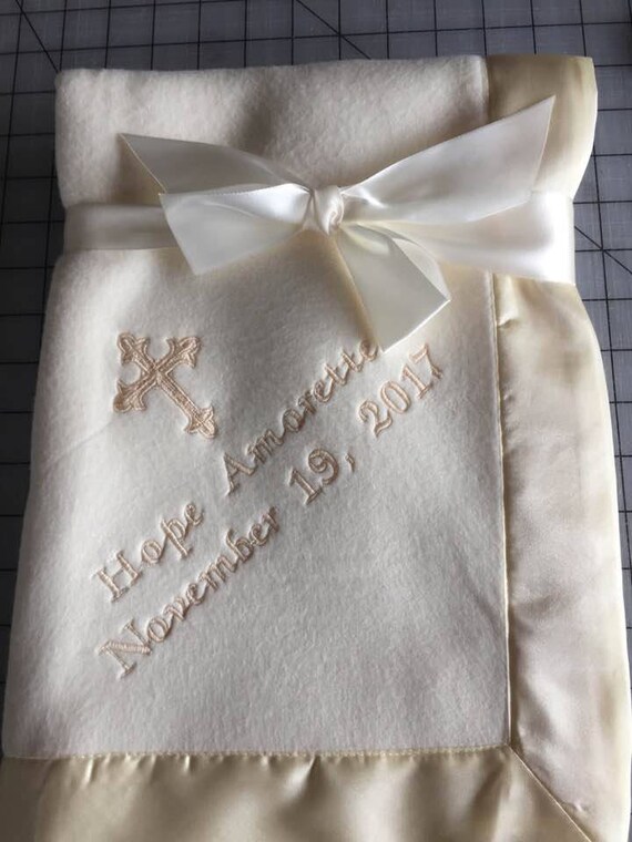 Baptism BlanketPersonalized Etsy