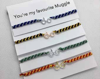 Glasses and Scar Friendship Bracelet Card